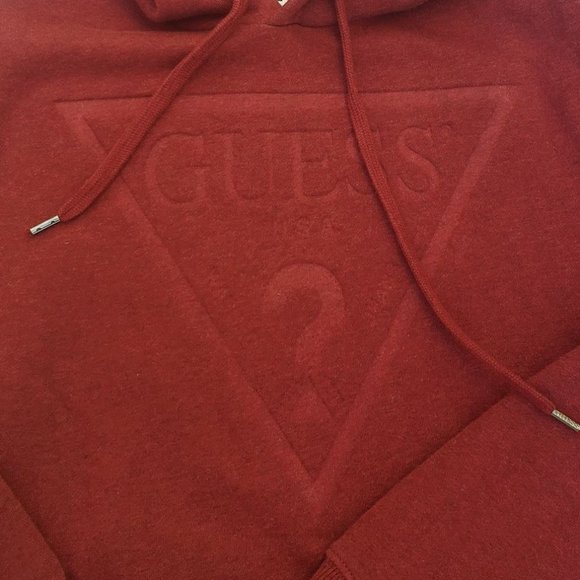 GUESS Men's Roy Debossed Logo Hoodie sz S - Picture 4 of 7